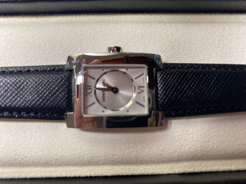 Montblanc 7047 Ladies Quartz Watch Silver Dial Black Leather Strap - 第 1/12 張圖片