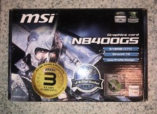 MSI Nvidia GeForce 8400GS 512MB PCI-E Hi Profile DVI Video Card N8400GS-D512H
