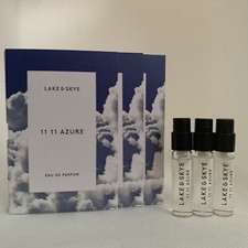 3x Lake  Skye 11 11 AZURE Eau de Parfum Spray Sample 2ml Each CARDED