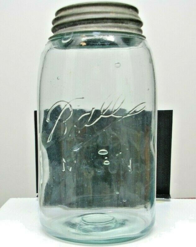 Ball Zinc top Canning Jar 1896-1910 with glass insert | eBay