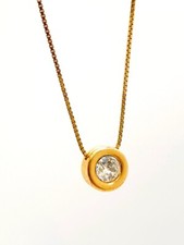 Raro collier Swarovski originale con ciondolo placcato oro - vecchia collezione -20