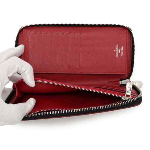LOUIS VUITTON Zippy wallet Vertical Damier Graphite/Print Rouge/Multicolor N... - Picture 6 of 12