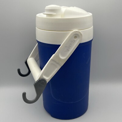 Blue And White Igloo Thermos Sport Hook Half Gallon Insulated Cooler