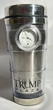 Donald Trump Plaza Hotel & Casino Atlantic City, N.J. 16 Oz. Coffee Mug & Clock