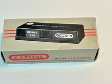 Vintage Capital Deluxe 110 Pocket Camera with Box and Instruction Manual New NOS