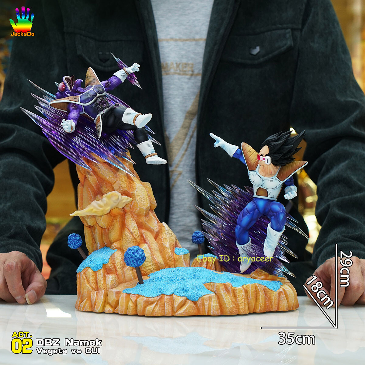 JacksDo DBZ JK. ACT-02 Vegeta VS CUI Limited Figure Statue In