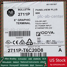 2711P-T6C20D8 PanelView Pl 6 Graphic Terminal 2711P-T6C20D8 US Free Tax