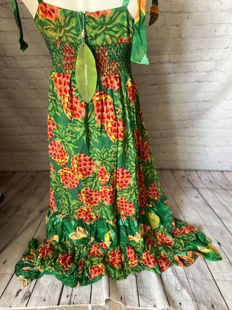 farm rio green pineapple dress FARM Rio Pineapple Garden Mini Dress