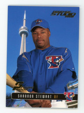 2003 Donruss Studio Shannon Stewart 1/1 Proof Gold 24th National Stamp Blue Jays