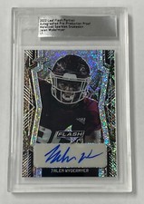 Jalen Wydermyer 2022 Leaf Flash Pre-Production 1/1 Snakeskin Sparkle Auto Rookie