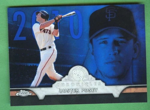 BUSTER POSEY 2016 TOPPS CHROME CHRONICLES BLUE REFRACTOR /99 SANFRANCISCO GIANTS