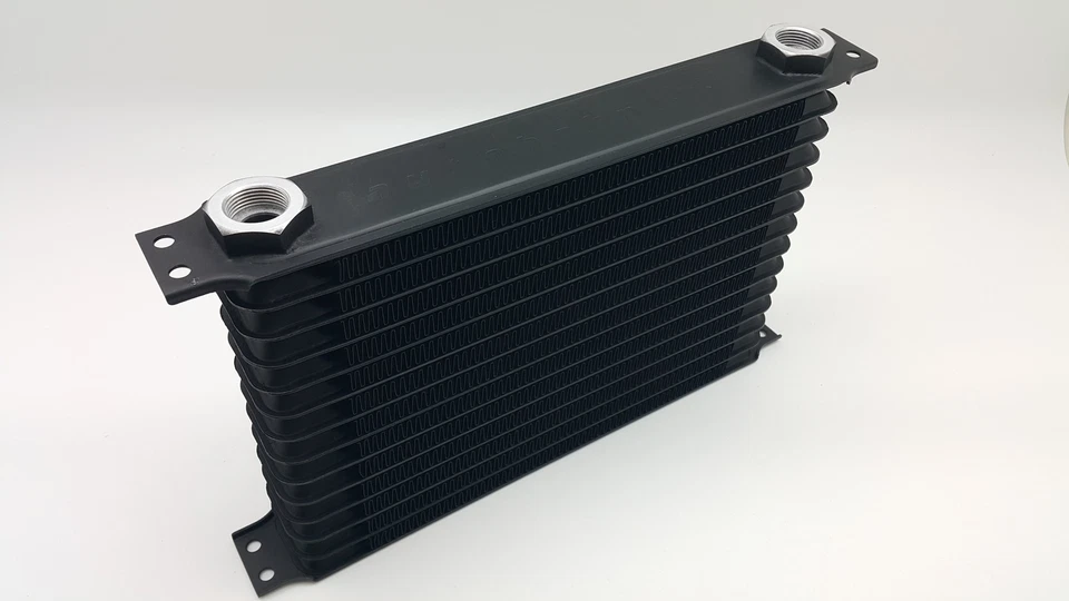 Accesorios de puerto de enfriador de aceite de motor de carreras negro 14 filas AN -10 intercambiables Foto 3 de 4