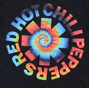 red hot chili peppers tie dye shirt