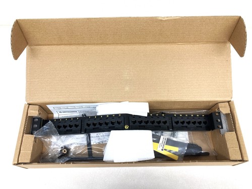 Ortronics OR-PHA6AU24 Clarity Cat6a Angled Patch Panel, 24 Port, New! - Afbeelding 2 van 3
