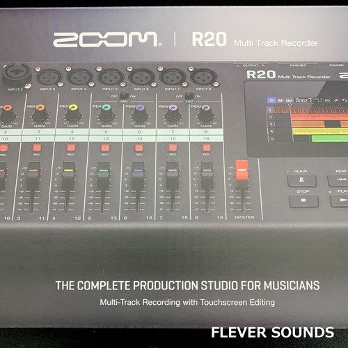 Zoom R20 Multi-Track Recorder USB Audio Interface 4.3 inch touchscreen 16-Tracks - Picture 8 of 12