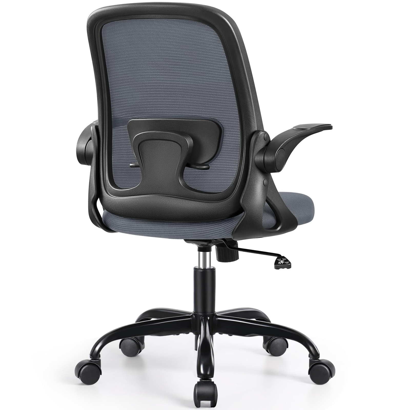 Ergonomic Office Chair with Lumbar Support and Adjustable Flip-Up Arms for Comfort-image