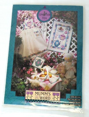 Debbie Mumm Time for Tea Applique Pattern Mini Quilt Apron Tea Cloth Basket Line