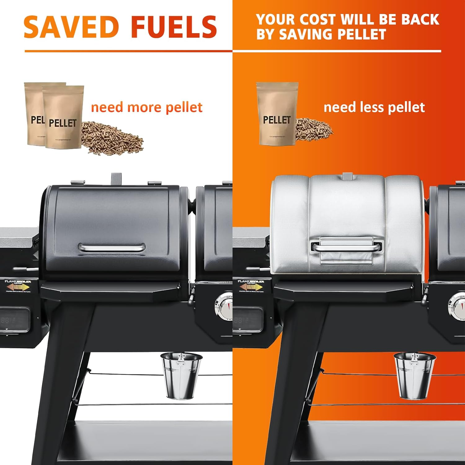 Premium Insulation Blanket for Pit Boss Sportsman PB1230 Pellet/Gas Combo Grill eBay