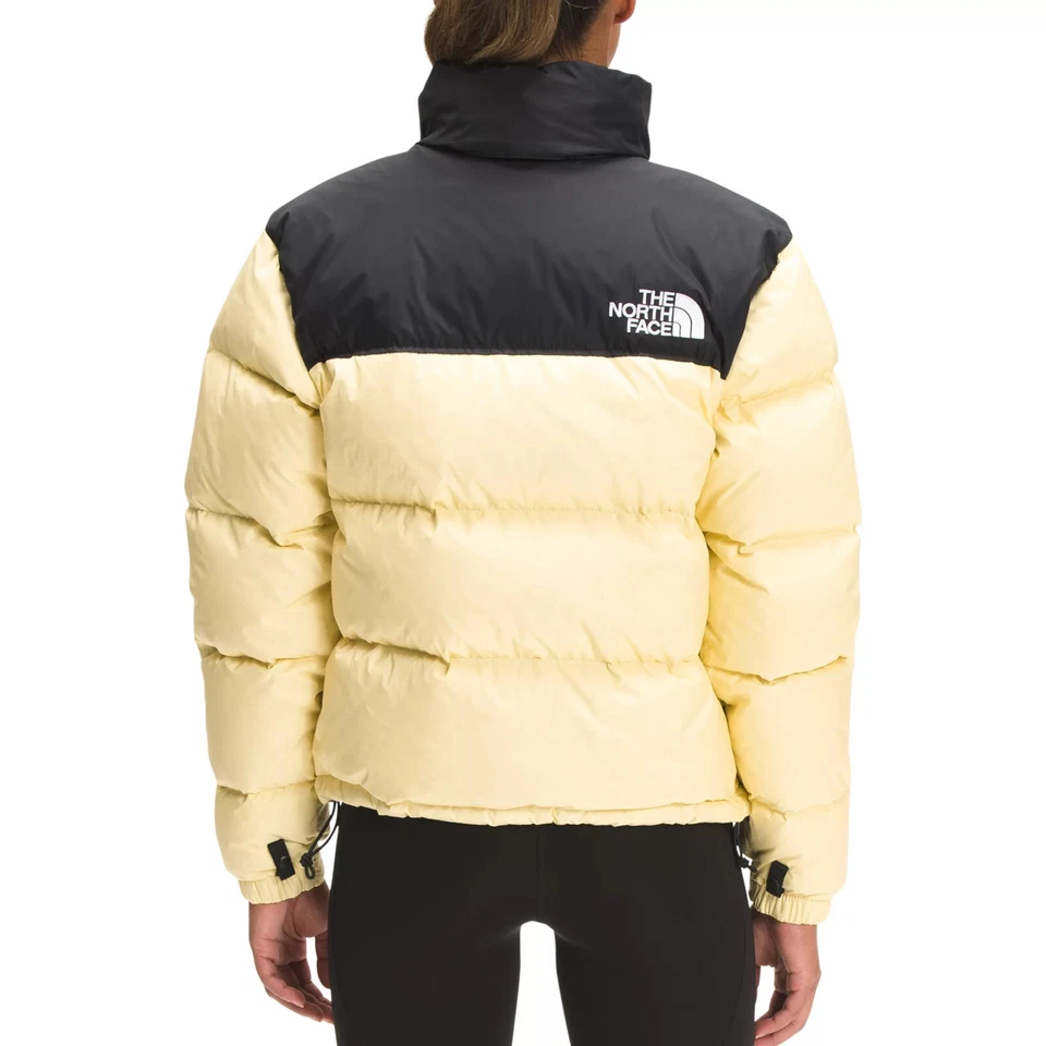 Chaqueta acolchada retro para mujer The North Face Plus Banana 1996 Nuptse 700 nueva Foto 4 de 4