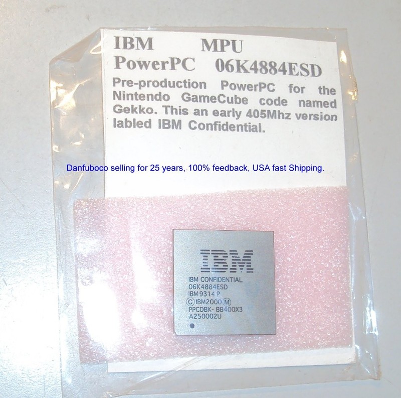 IBM PowerPC 405 Mhz Pre Production ENG. Sample for the GameCube IBM Confidential