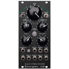 Erica Synths Black Stereo Reverb Eurorack Module -OPEN BOX