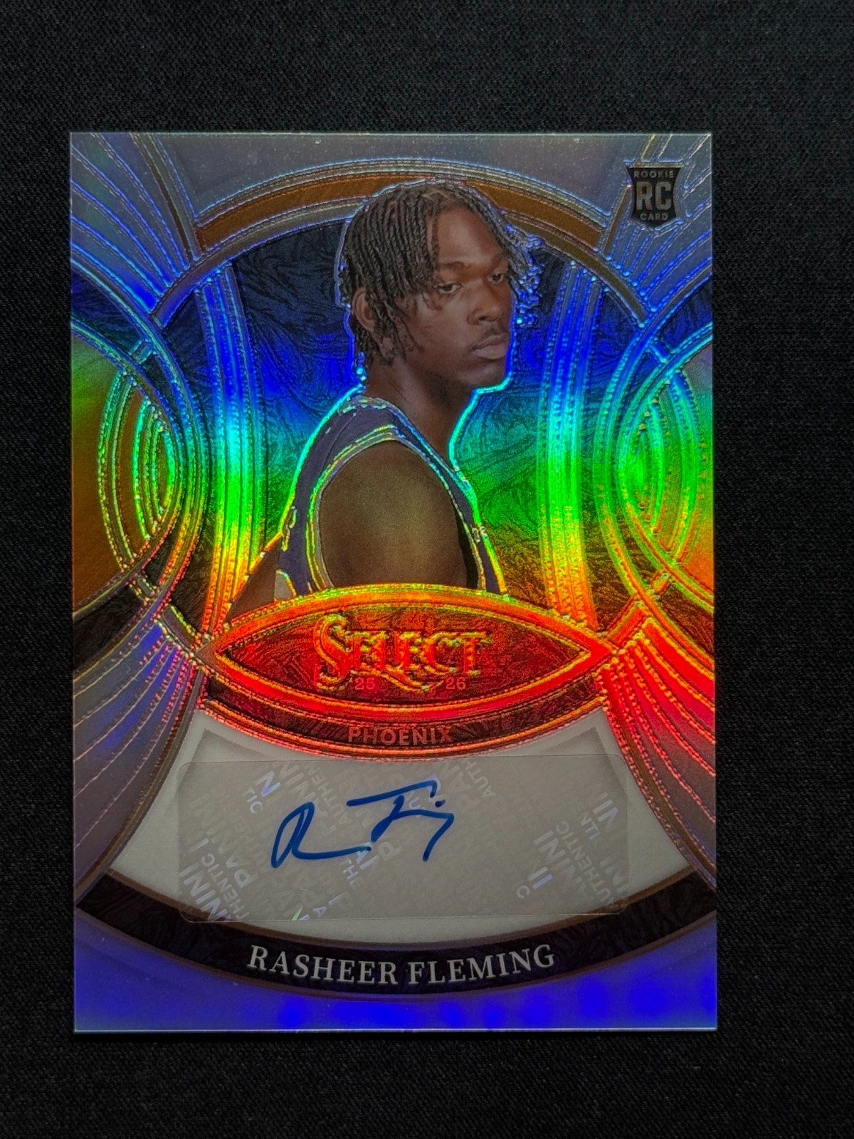 Rasheer Fleming RC 2025-26 Panini Select #SIG-FLM Auto Silver Prizm /249