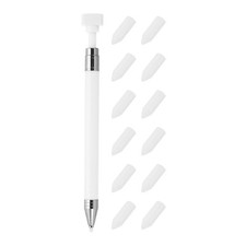 Fine Point Diamond Art Pen Diamond Art Accessories with 12Pcs Wax, White