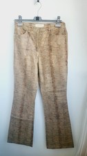 Vintage Escada Pants   90s Designer Trousers, Snake Print, Size EU 38