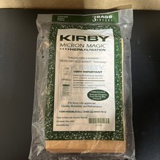 Kirby Genuine Micron Magic Hepa Filtration 197201 Bag of 3 Brand New Sealed