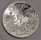 1 oz .999 Silver ~ 1991 Total Solar Eclipse ~ Hawaii Dala Bullion Round #1139