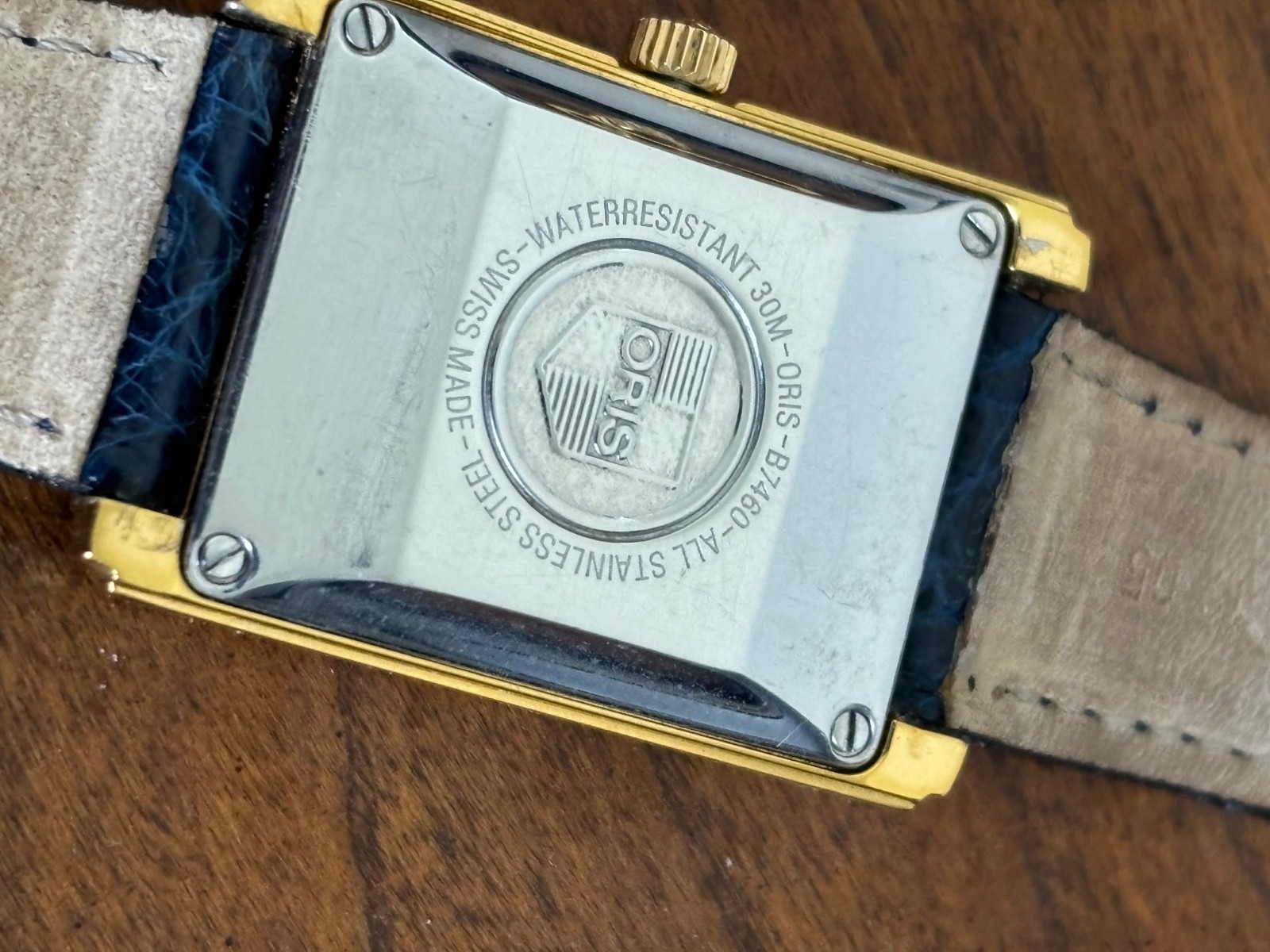 ORIS Rectangular Pointer Date B7460 26mm Ivory Di… - image 2