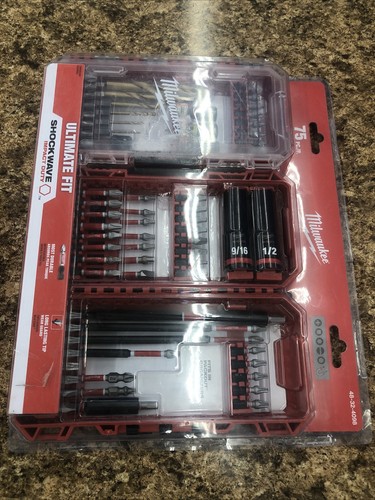 Milwaukee 48-32-4098 SHOCKWAVE Impact Duty Drill Drive and Fastenings - Set...