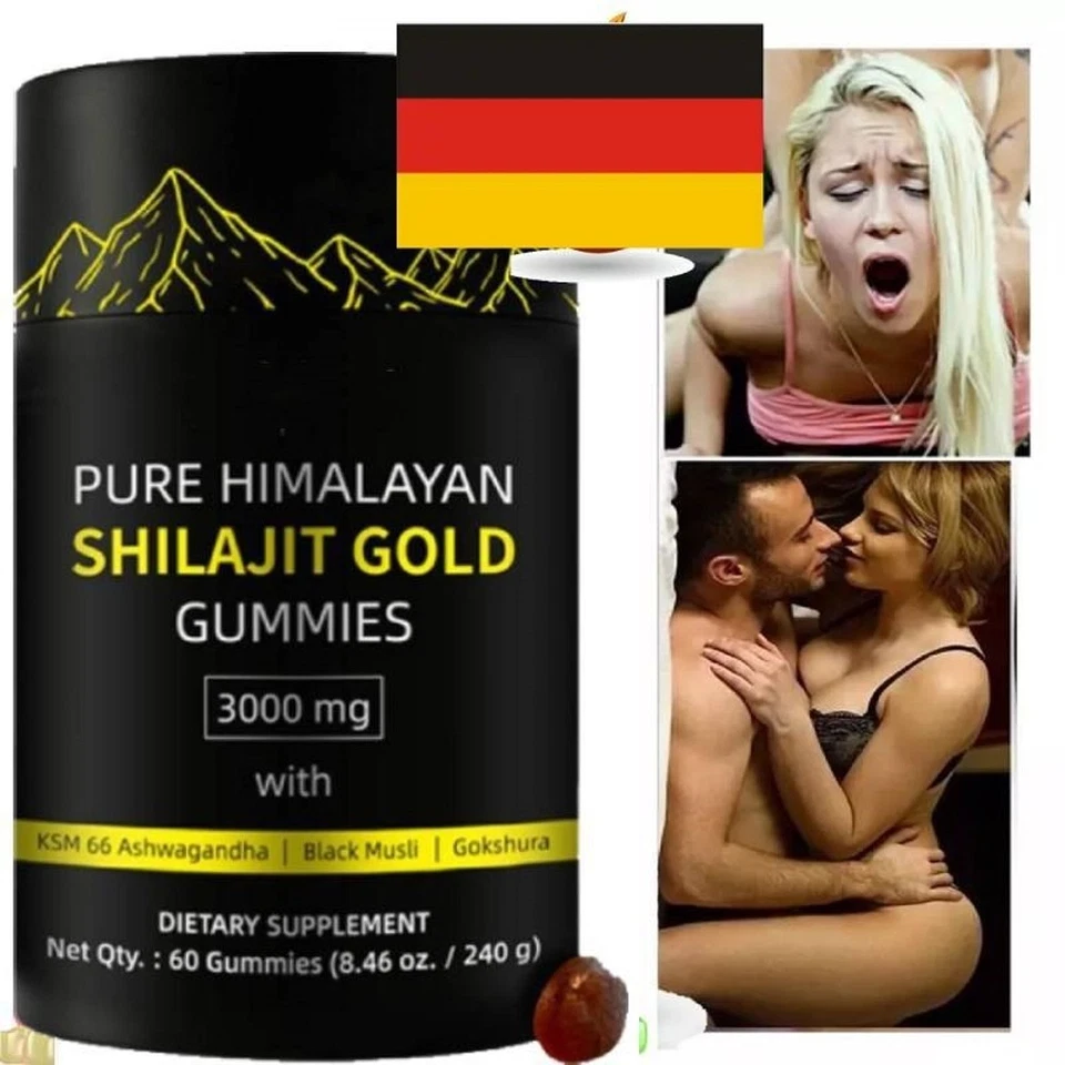 MARKENLOS Pure Himalayan Shilajit Gummies | Immune Support | With Ashwagandha 60 Counts