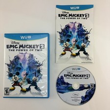 Disney Epic Mickey 2 The Power Of Two Wii U Complete CIB - Tested
