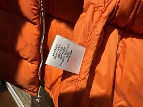American Trench Down Vest L Orange image 3