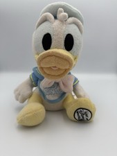 Baby Donald Duck Bib Bean Bag Plush 8" Sitting Disney Store Terrycloth W/ Tags