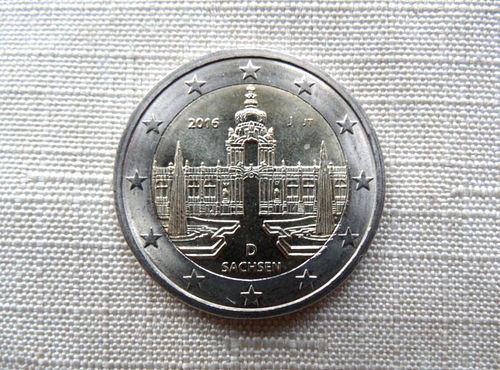 2 Euro Gedenkmünze Deutschland 2016 Sachsen Zwinger st - unz oder Zirkuliert vz - Bild 1 von 29