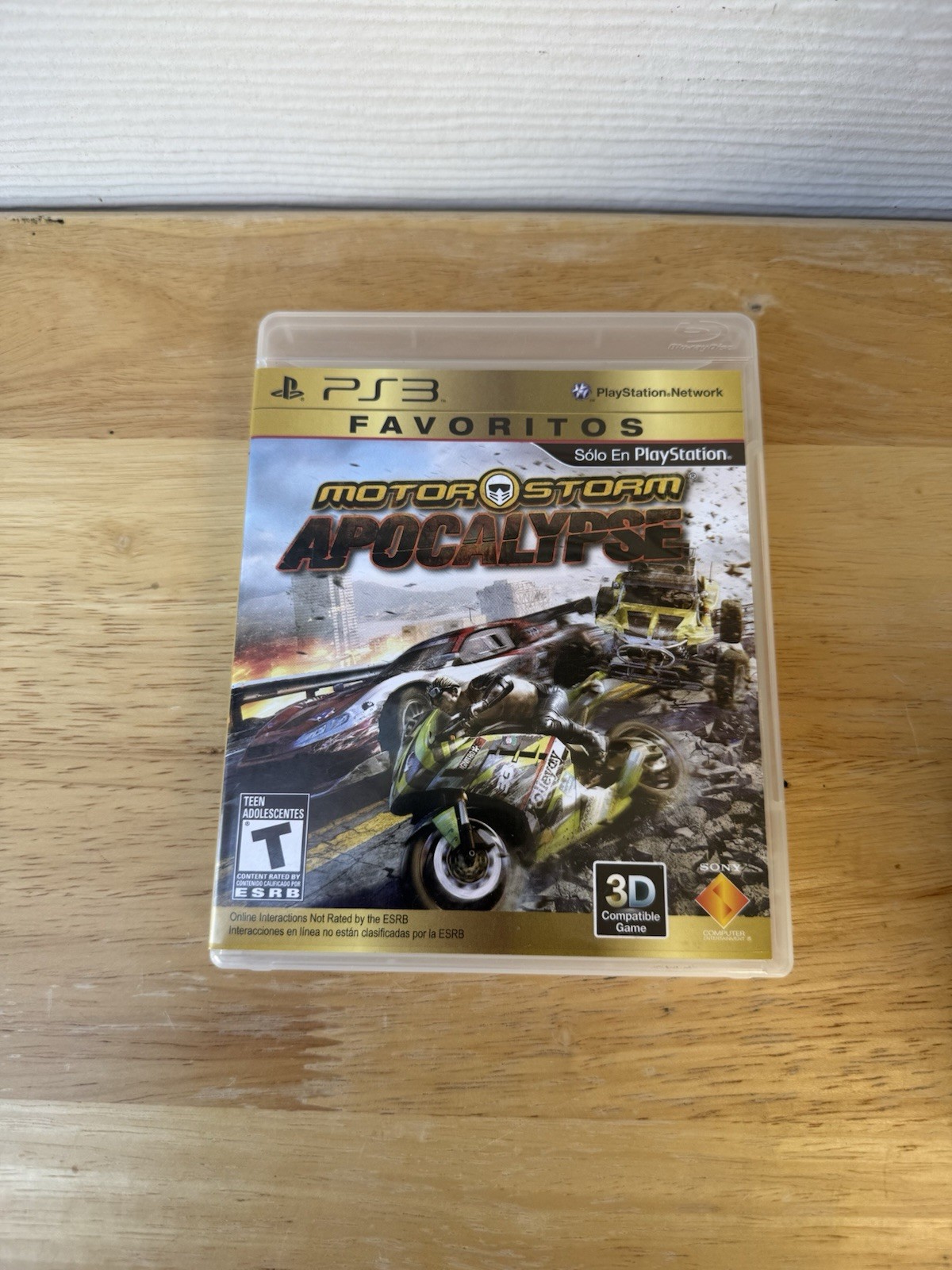 MotorStorm: Apocalypse PS3 Playstation 3 Rare Gold FAVORITOS COVER ...