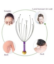 Head Massager Therapy Stainless Wire Hand Held Head Scalp Massager