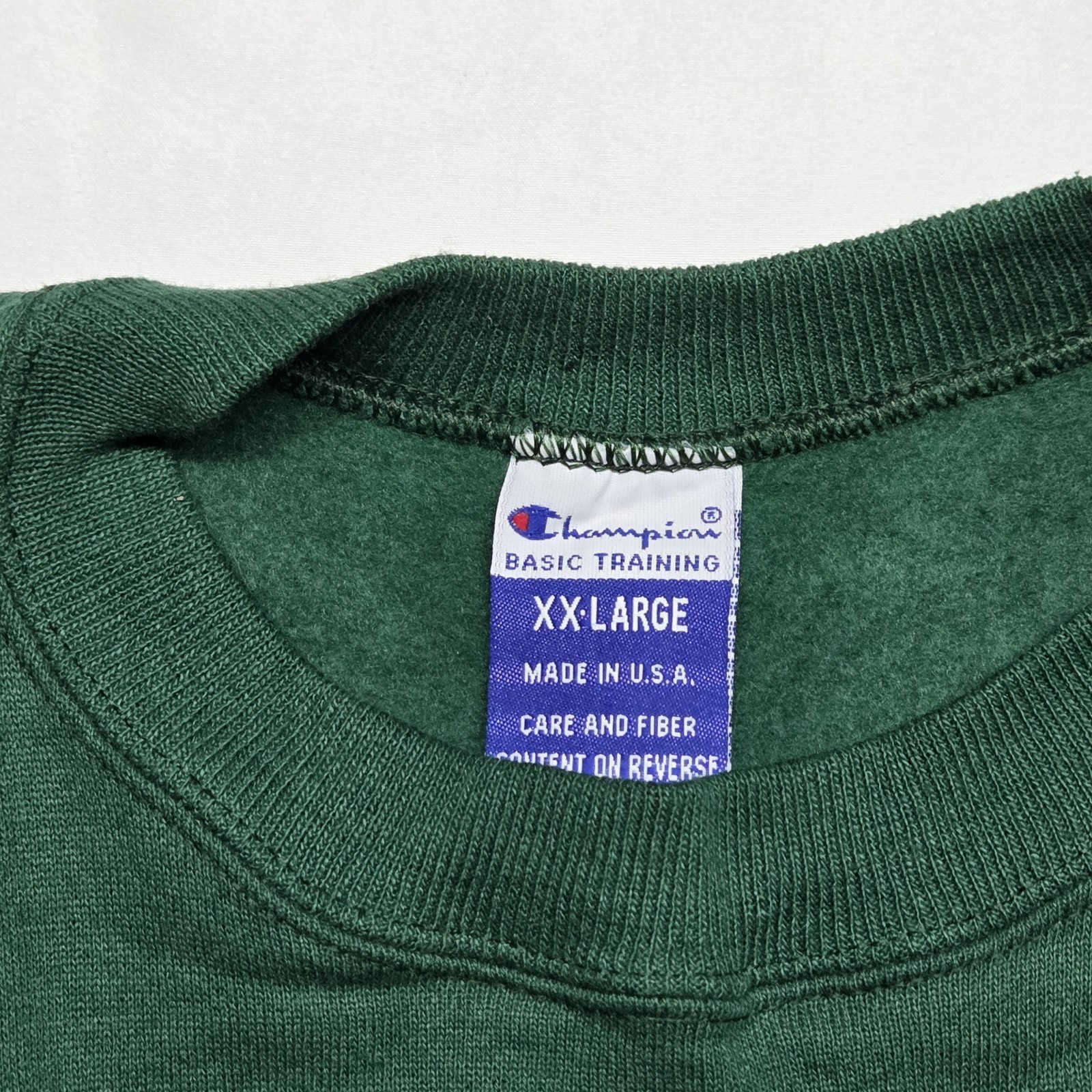 Vintage 1990s Champion Basic Training Crewneck Sw… - image 3