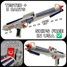Nerf Star Wars Clone Wars Trooper Dart Gun Blaster Rifle Hasbro 2006 TESTED NICE