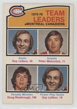 1976 O-Pee-Chee Team Leaders Pete Mahovlich Guy Lafleur Doug Risebrough HOF 0m8e