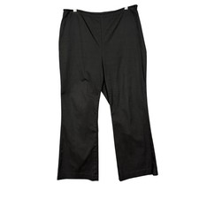 Banana Republic Pants Womens 14 Petite Black Stretch Straight Side Zip High Rise