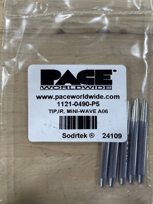 Pace 1121-0490-P5 MiniWave  Standard Soldering Tip, 3.30mm, 5/Pk, PS-90 Series