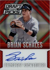 2014 Panini Prizm Perennial DP Prospect Sig. Red #57 Brian Schales /100 Auto BB