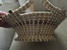 Charleston SC Sweet grass sea Basket Gullah Folk Art triple handle love knots — photo 10