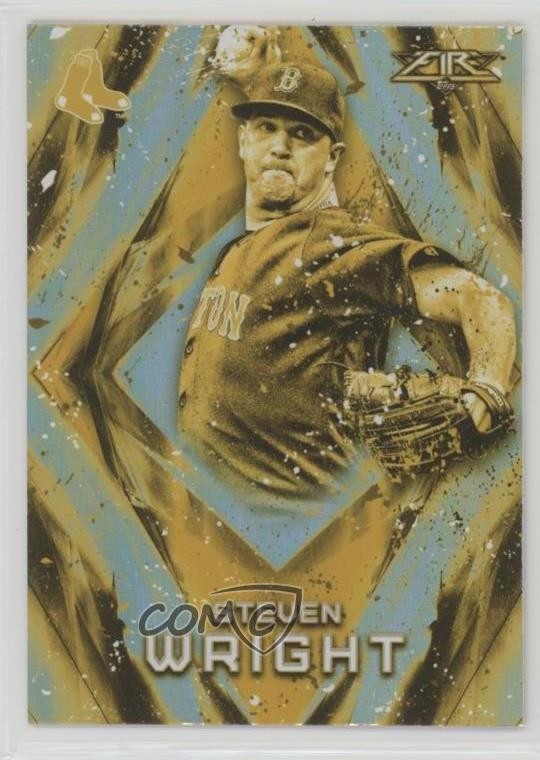 2017 Topps Fire Gold Minted Steven Wright #64 c7w