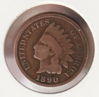 US Rare Old West 1890 Indian Head Penny Coin American Collection Shield Cent USA