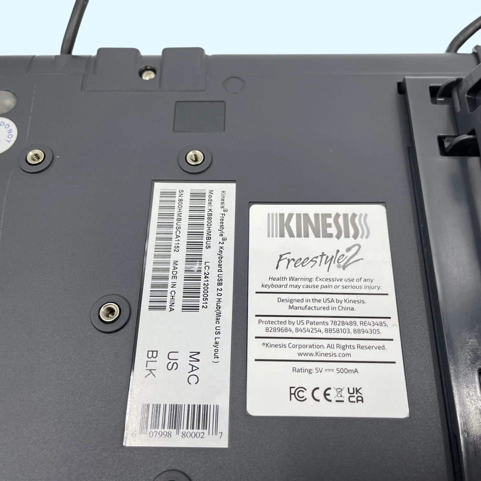 KINESIS Freestyle2 Ergonomic Keyboard w/ VIP3 Lifters for Mac KB820PBUS #MB0032 - Image 3 of 4