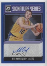 2018-19 Donruss Optic Signature Series Blue Prizm 18/25 Svi Mykhailiuk Auto u0h
